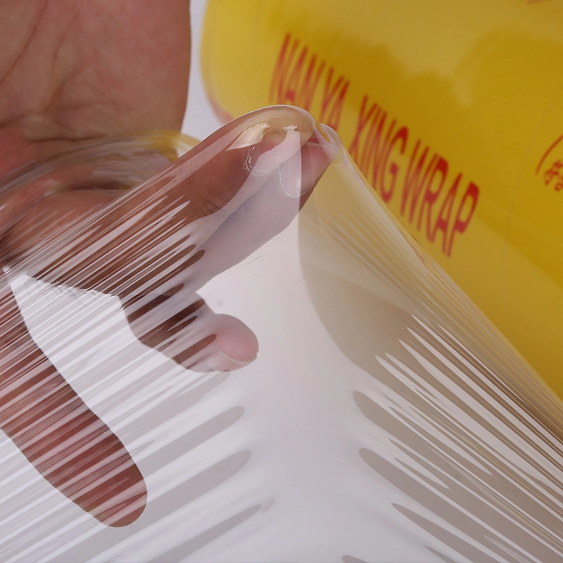 Película de fácil corte para conservar la comida Embalaje flexible película adherente de PVC Para el supermercado