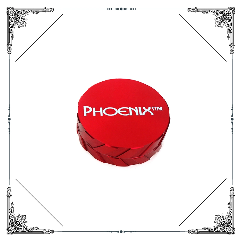 Phoenix Measures 2.5" in Diameter Maximum-Strength Aircraft Grade Aluminum. Stainless Steel Mesh Screen Filters Very Fine Pollen Into The Catcher Grinder