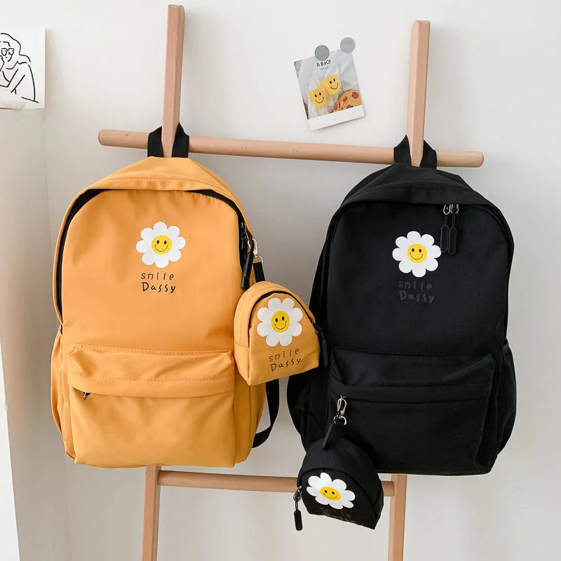 Wholesale Fashion Backpack Print Small Daisy Rucksack Large Capacity High School Bag