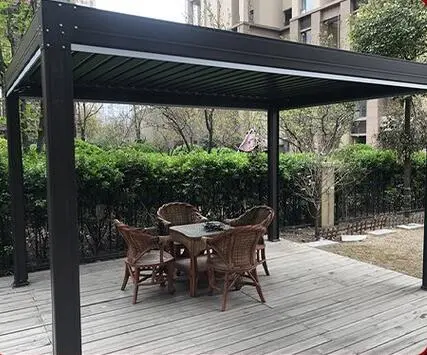 Free Standing 3X3m 3X4m 4X6m Detached Garden Patio Backyard Sun Shading Barbeque Space Manual Carport Outdoor Aluminum Pergola