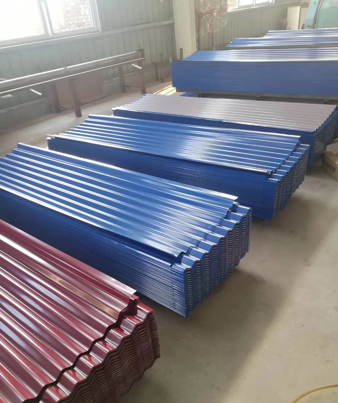 FP800 Metal Zinc Coated Greenhouse Roof sheet Building Material corrugated sheet for fencing