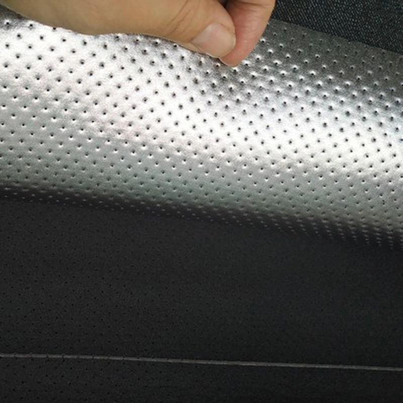 Hotsale 4mm Silvery Waterproof PU Fabric Neoprene Rubber Sheet for Tote Bags by Meter