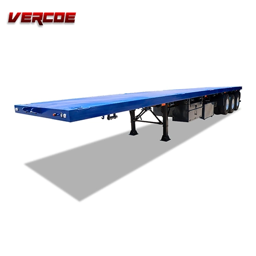 Good Quality Flatbed Trailers 3 Axle 40 FT Container Flatbed Truck Trailer