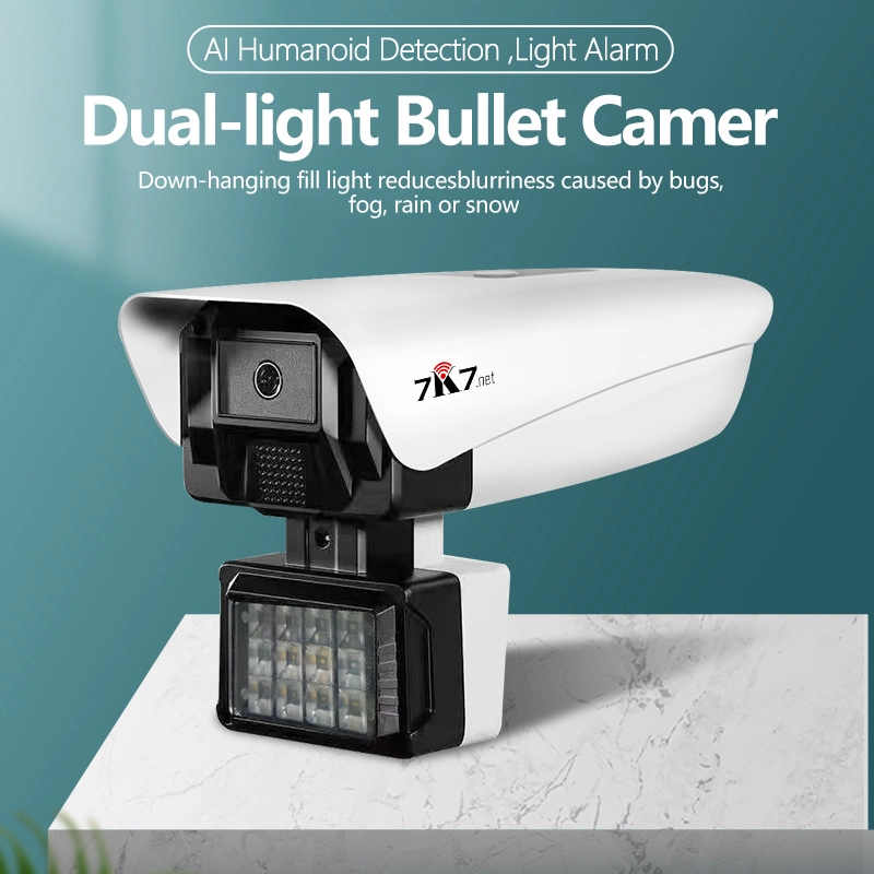 4MP Dual-Light Starlight Down-Hanging Bullet CCTV Câmara de vídeo