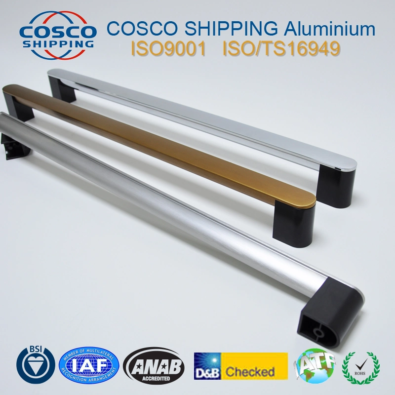 OEM/ODM Aluminium Extrusion Handle with Various Finishes (ISO9001: 2015 & RoHS certificated)