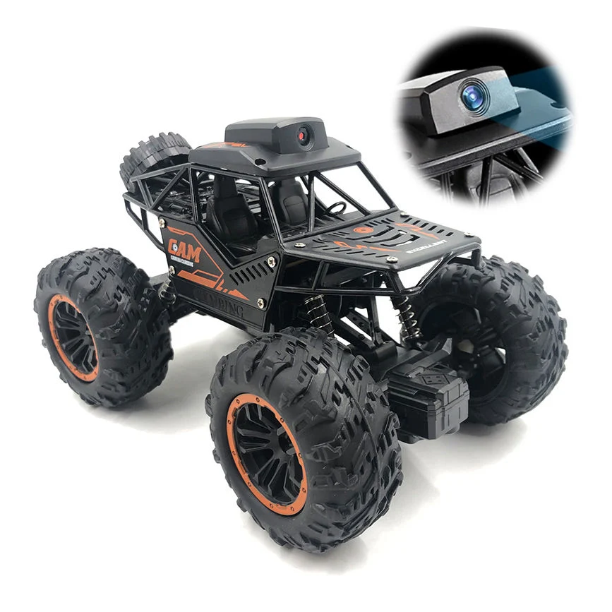 2,4GHz 1/18 APP Control Alloy 4WD RC Toys Climbing Car Con juguetes de control de radio de cámara inalámbrica