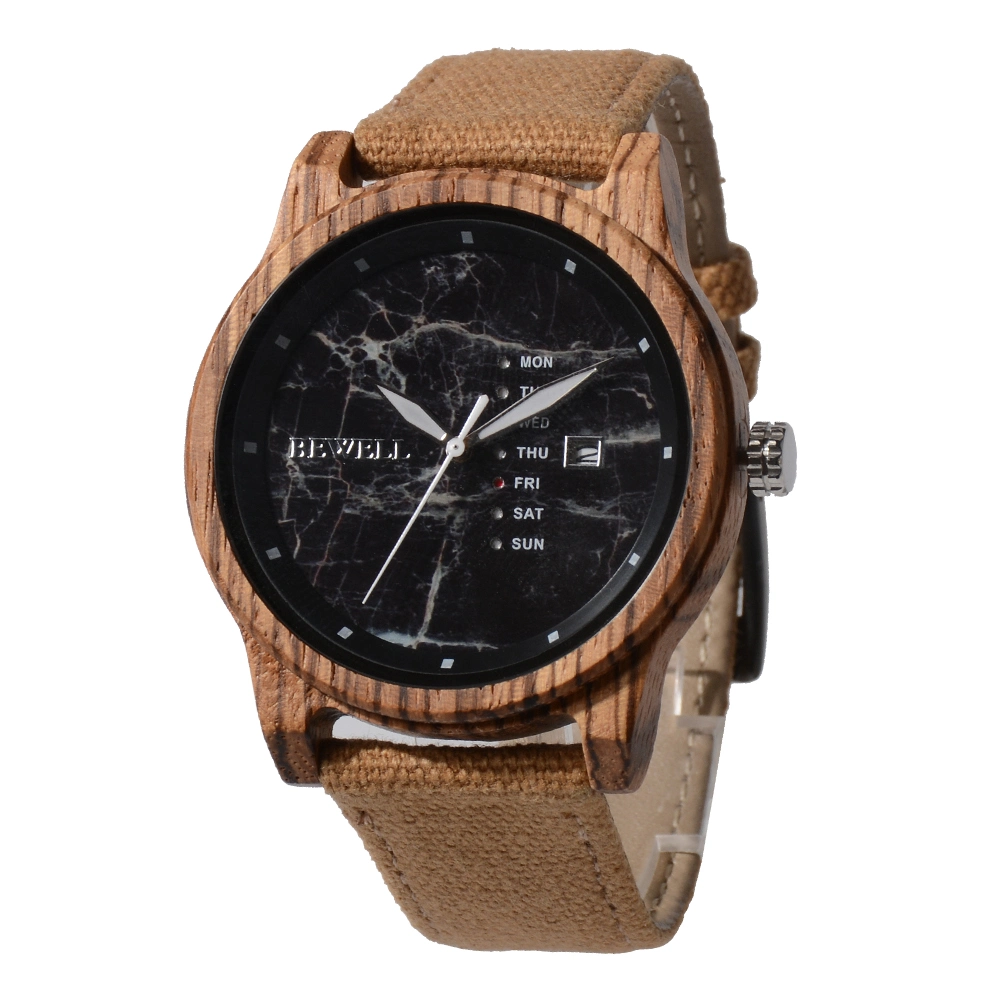 Wholesale/Supplier Fashion Unisex Wooden Clock Leather Strap Bamboo Watches