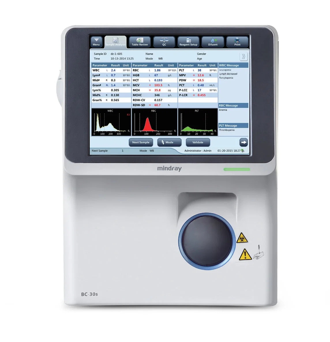 Mindray Bc-30s Auto Hematology Analyzer