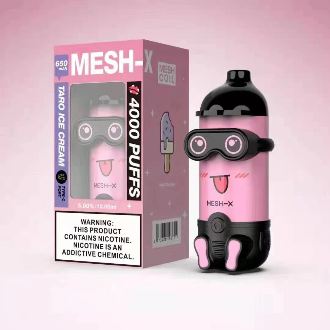 Original Factory Health Disposable Smoking Mesh X 4000 Puffs Vaporizer Mini Vape Pen Electric Cigarette 20flavors
