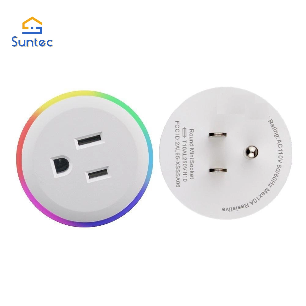 جملة Tuya Smart Home WiFi Power Wall Socket Plug with وظيفة مراقبة الطاقة