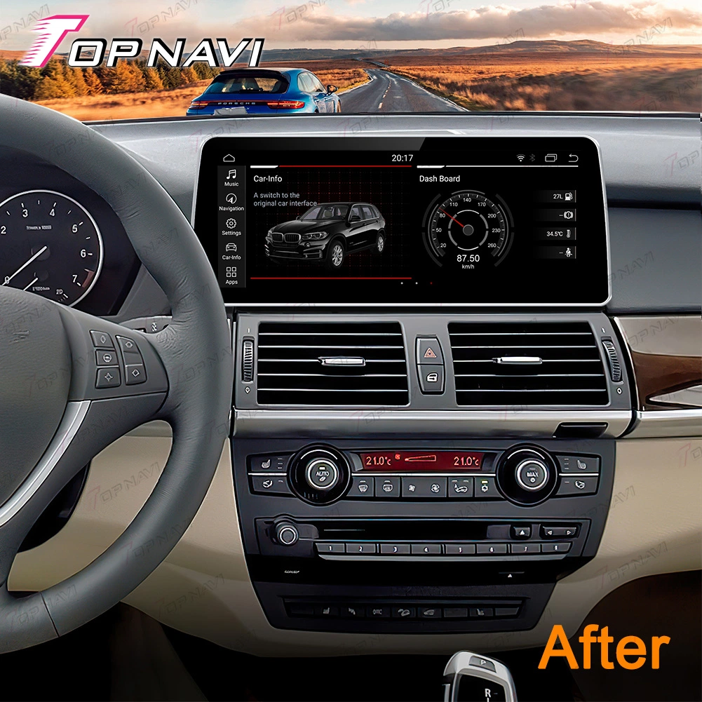 12.3 Inch Car Audio System Car Radio for BMW X6 2008 2009 Interior Accessories GPS Navigation