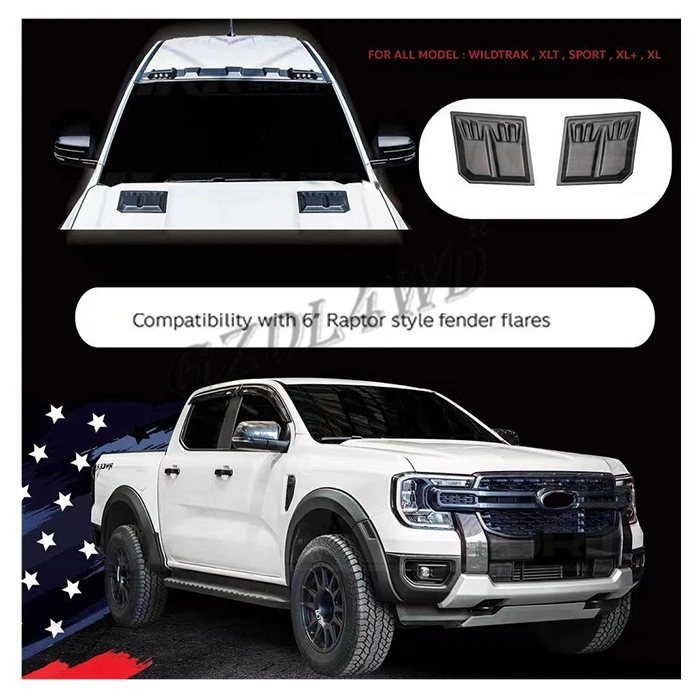 Car Styling Moulding Car Decoration Bug Shields Hood Bonnet Scoop Cover for Ranger T9 2022