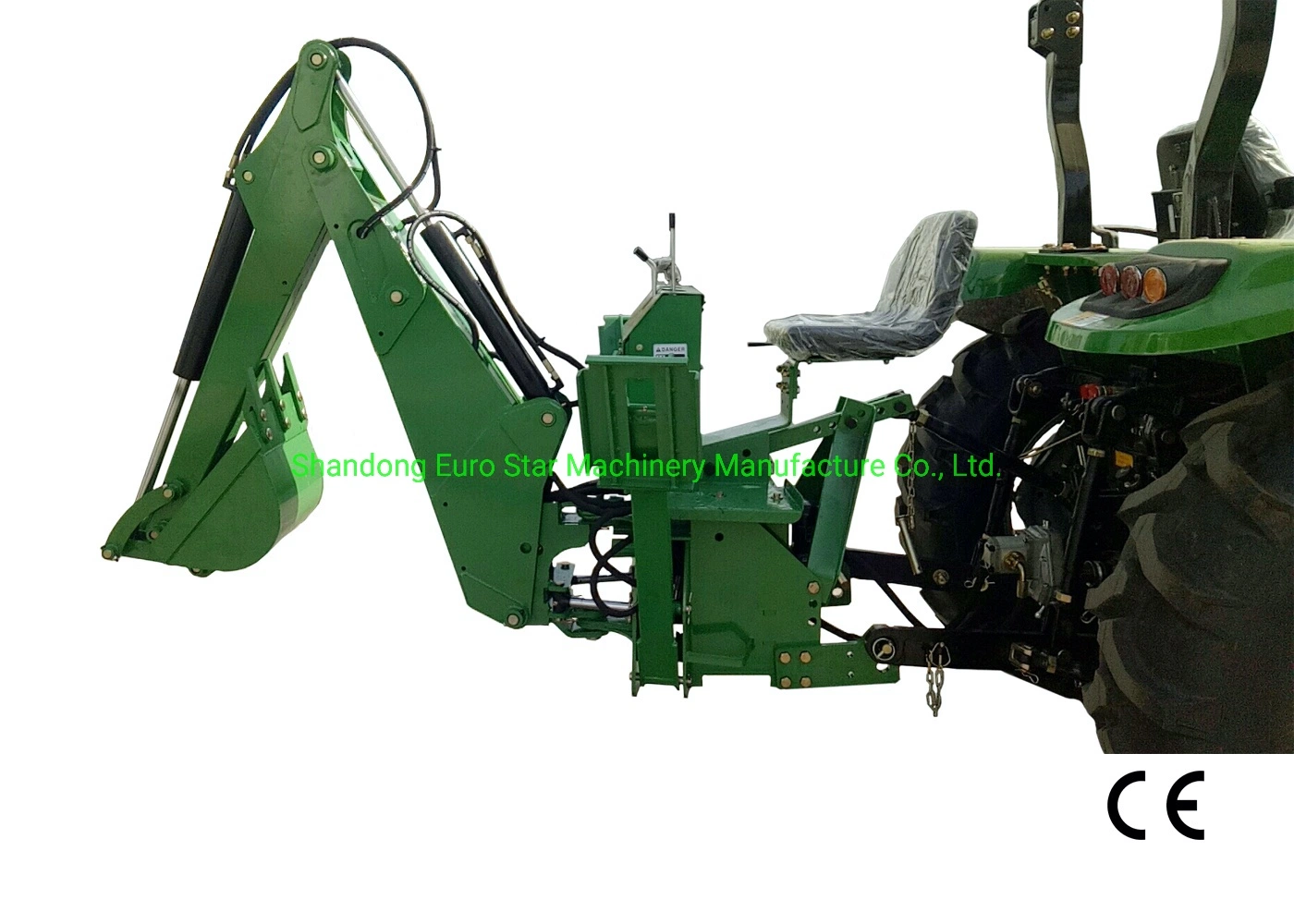 CE Lw-4 Backhoe Small Mini Wheel Farm Gasoline and Deisel Excavator Pto Driven Land Construction Backhoe Loader 25-45HP Agricultural Machinery 20-30HP Tractor