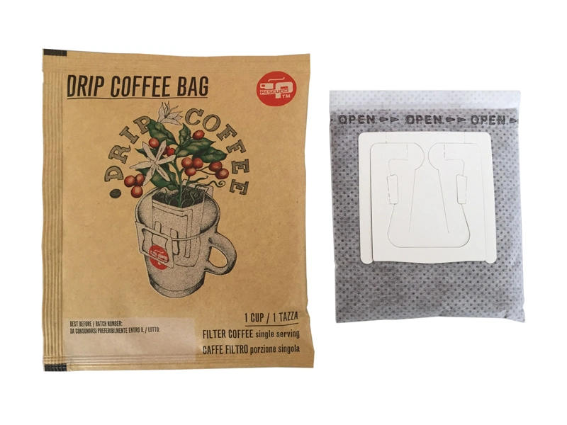 Drip France Royal Coffee Bag Packing Machine with Outer Envelop