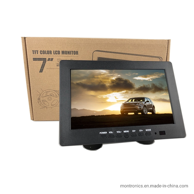 7 pouces à écran large TFT LCD moniteur CCTV Voiture AV d'affichage VGA BNC entrée HDMI®