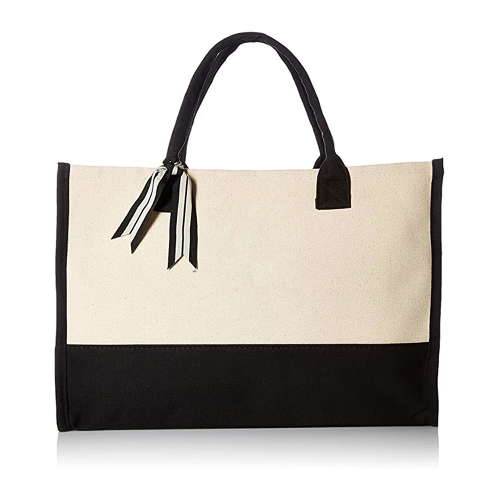 High Quality Cotton Large Capacity Shopping Tote Coated Canvas Bags