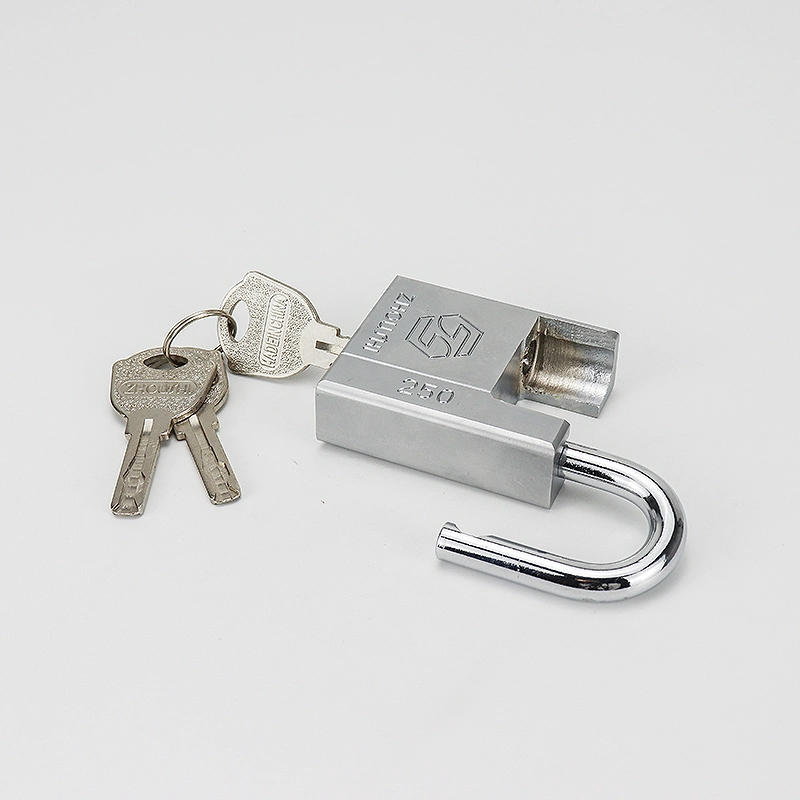 Square Shape Half Wraped Shackle Protect Beam Padlock with Vane Keys