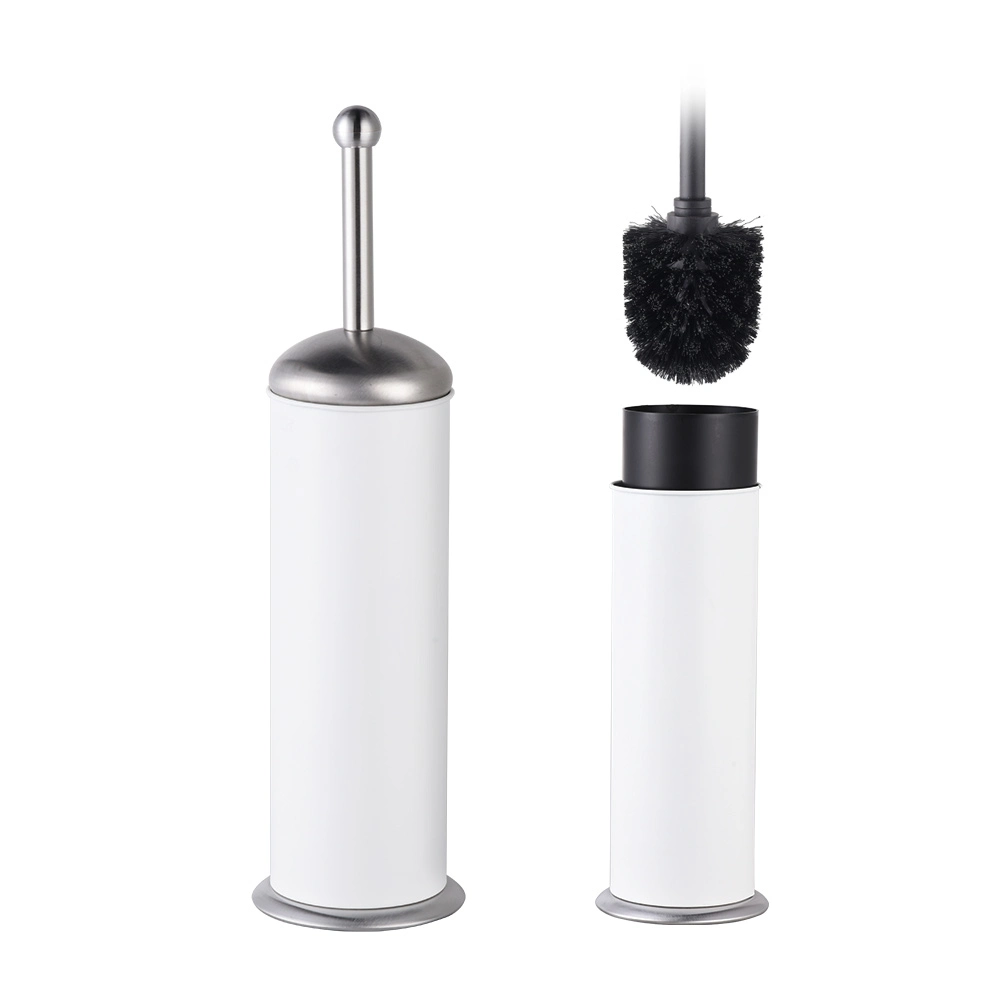 Plastic Toilet Brush Holder Set Bathroom Standing Toilet Durable