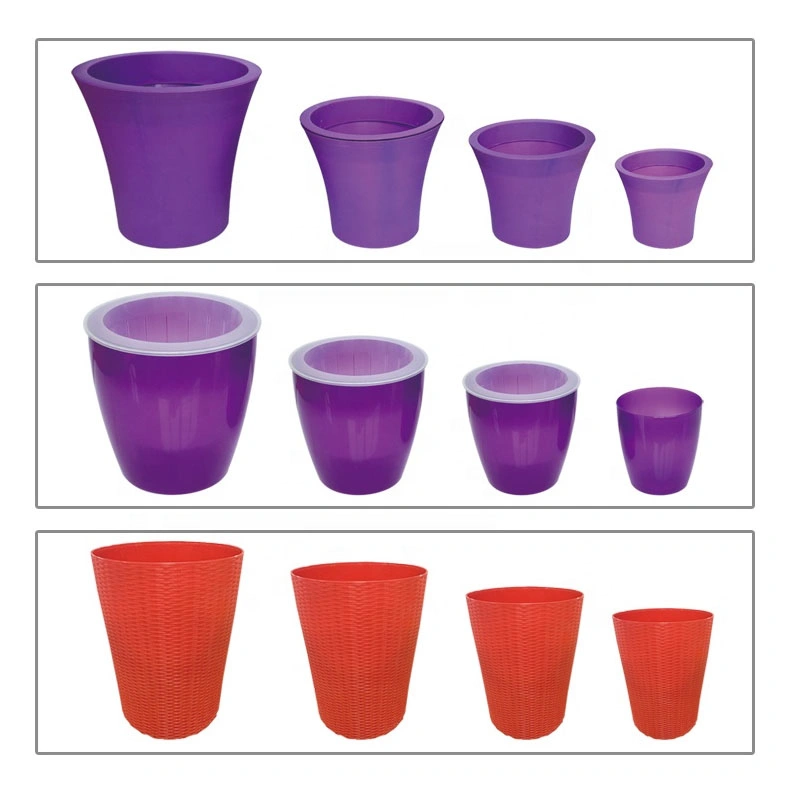 Injection Molding Maker Produce Rectangle Plastic Flower Pot Mold