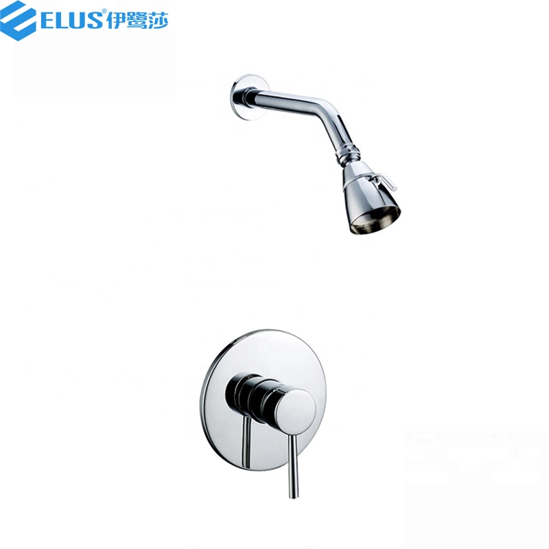 Hotel Rain Fall and Waterfall Shower Faucet Set Bath Tap High Pressure Square for Bathroom