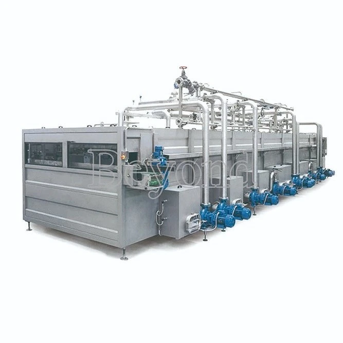 New arrival spraying cold water to cool down juice pasteurizer sterilizer tunnel