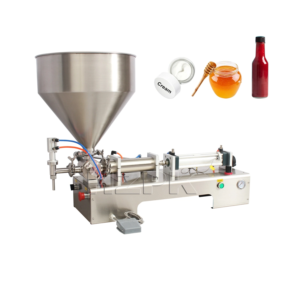 Hzpk Oil Filling Machine Semi Automatic Tomato Paste Filling Machine