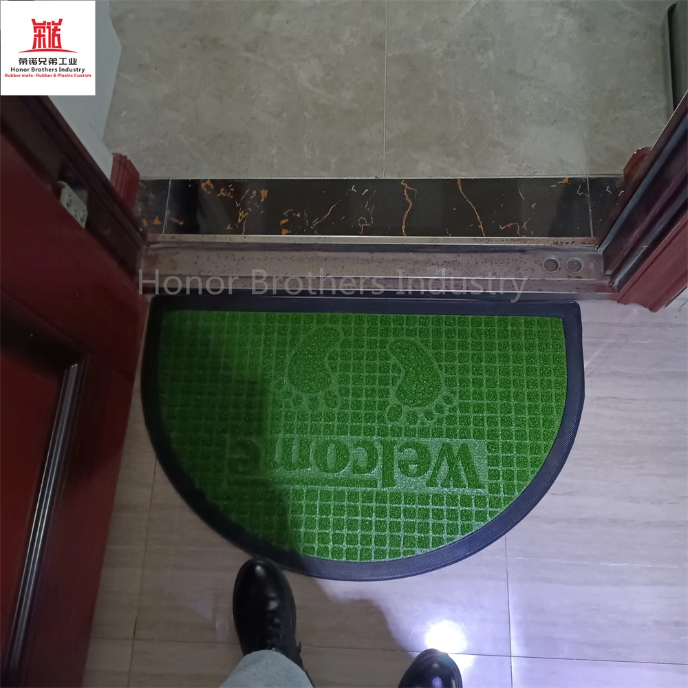 Alfombra de Entrada personalizada alfombra de goma con puerta de respaldo con bienvenida Huella