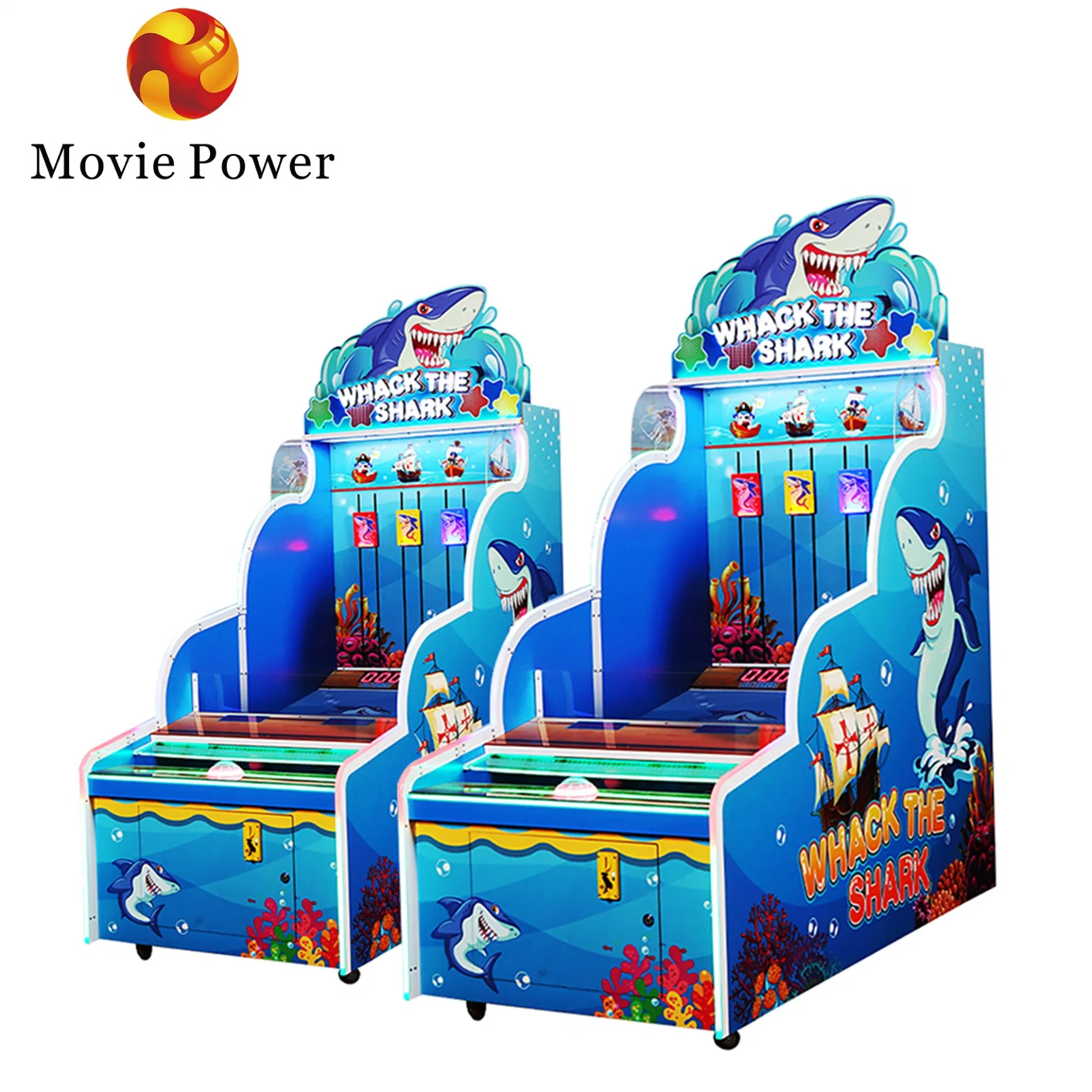 Whack The Shark Games Competition Arcade Games Machine for Kids Lottery Machine