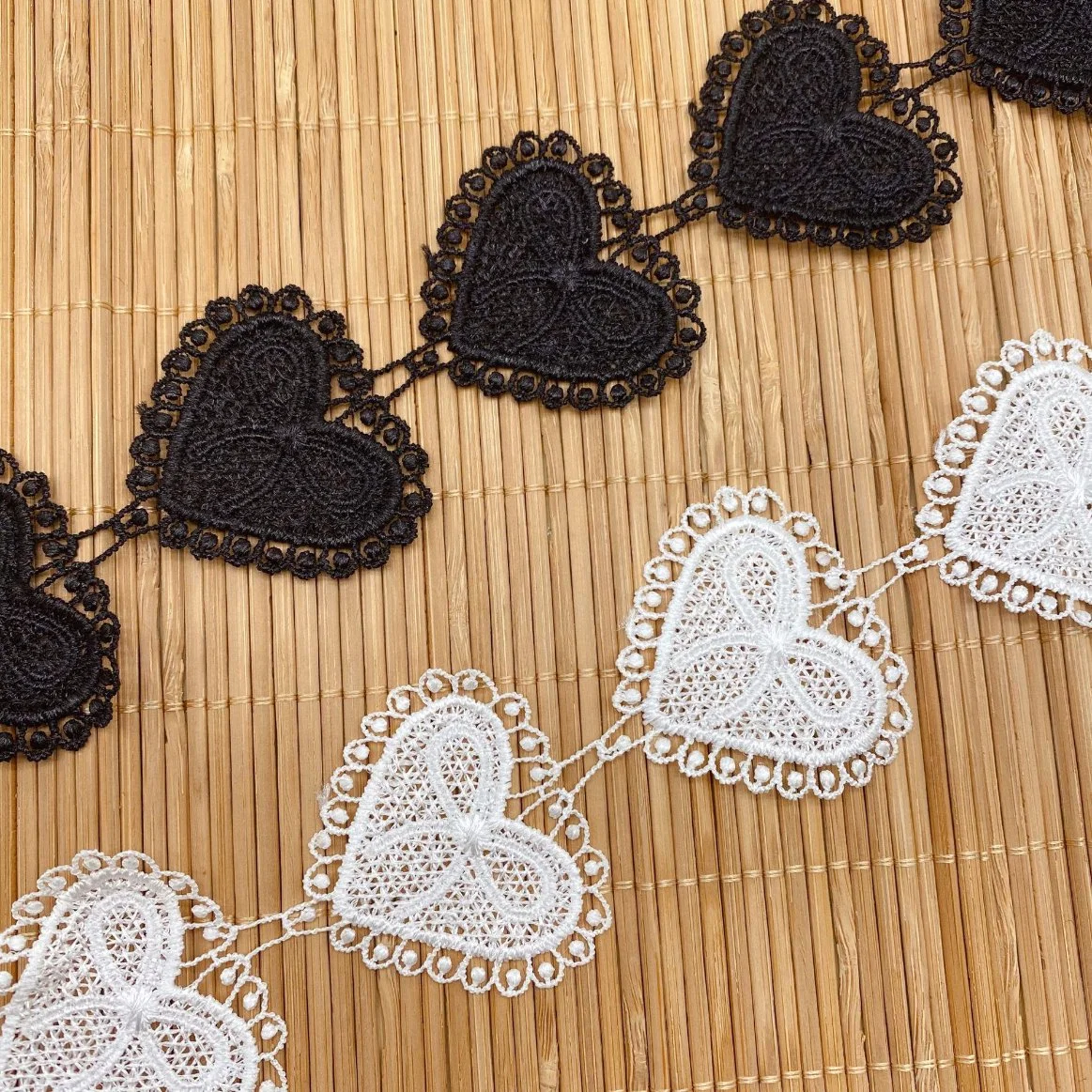 Barcode Lace Accessories Accessories DIY Polyester Silk Embroidered Love Lace