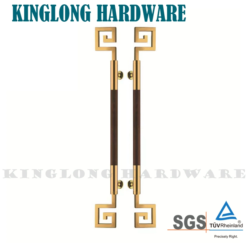 Elegant Design Glass Door Hardware Furniture Crystal Glass Door Gold Pull Handles