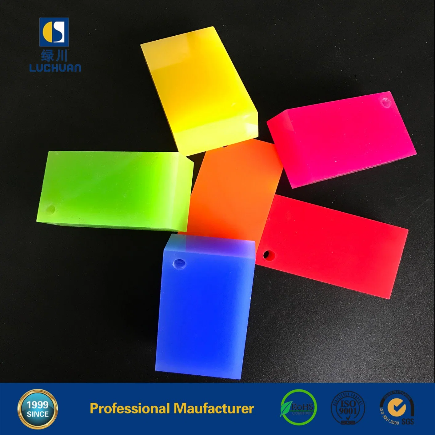 Colorful Display Material Cast Acrylic Sheet 100%Virgin