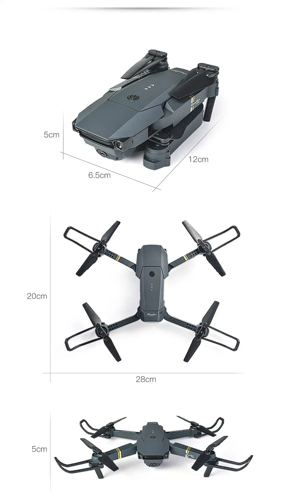 La parte superior de aviones teledirigidos en Europa E58 HD Foto Aérea Control remoto de aviones de vuelo 4K deseen Quadcopter de juguete teledirigido de Control Remoto E58 Ua aviones teledirigidos