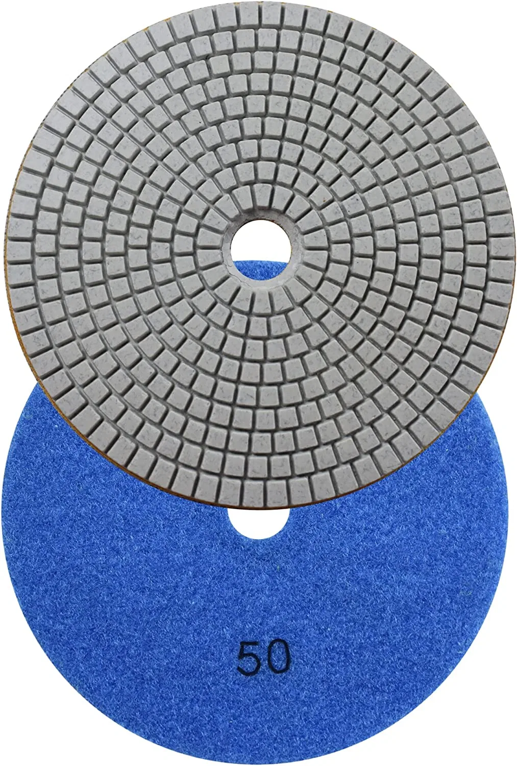 Diamond Polishing Pad Wet Sandpaper Tool 6'' for Grinding Stone Marble Granite Countertop Pack of 7 PCS