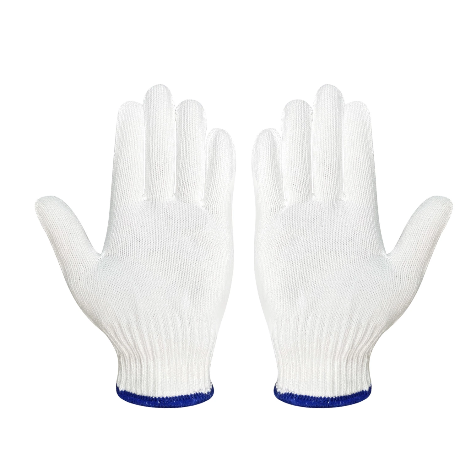 Indicador de 7/10Guantes de algodón blanco de Seguridad Industrial guantes de protección de la mano