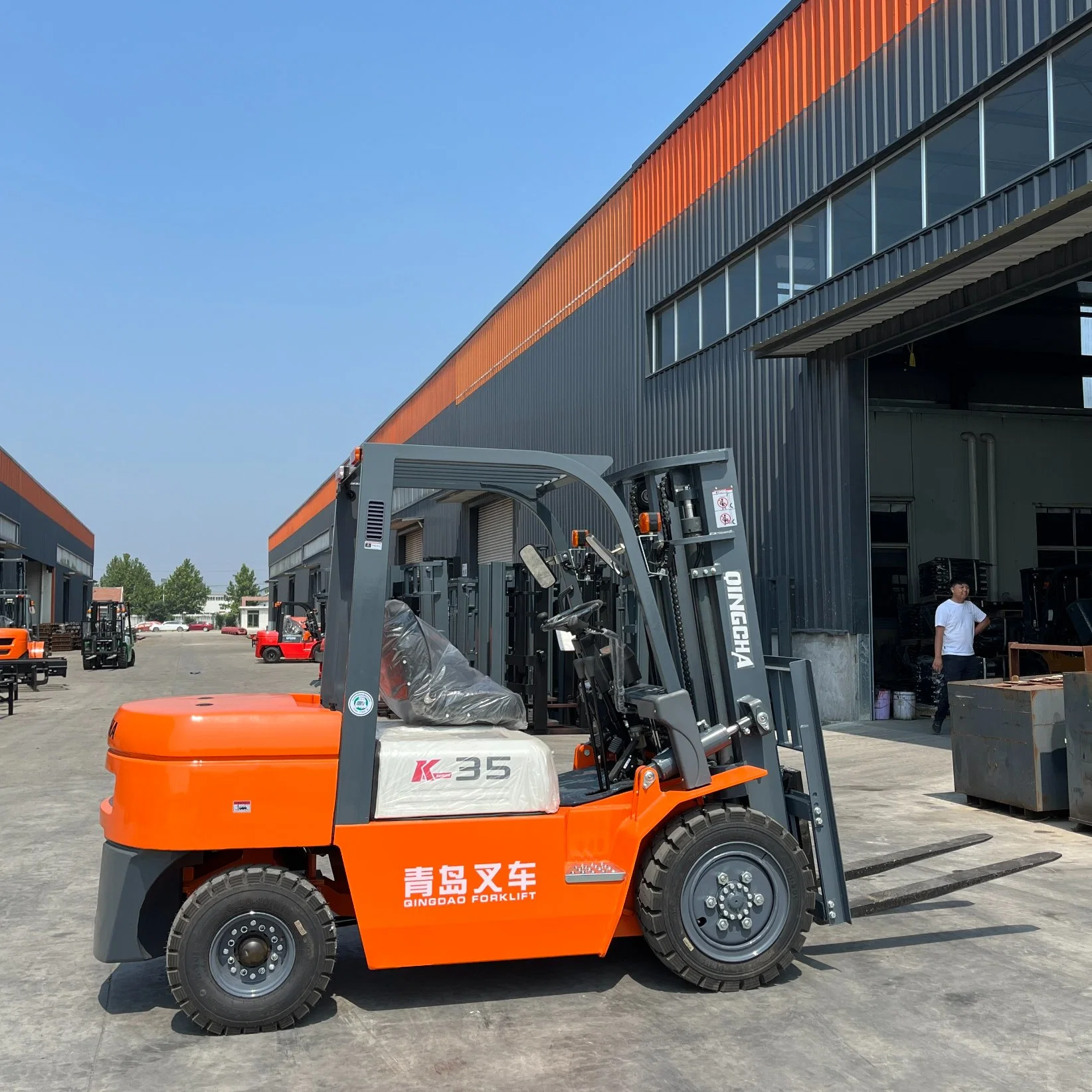 New 3t 3.5t 4t 5t 7t 3m 3.5m 4m 4.5m Chinese/ Japanese/Nissan Engine Diesel LPG Gasoline CE ISO Wheel Mechanical /Automatic Forklift in Stock