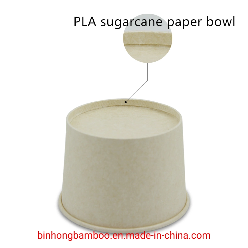 Accept Custom Food Grade Disposable Sugarcane Bagasse Tableware Bowl