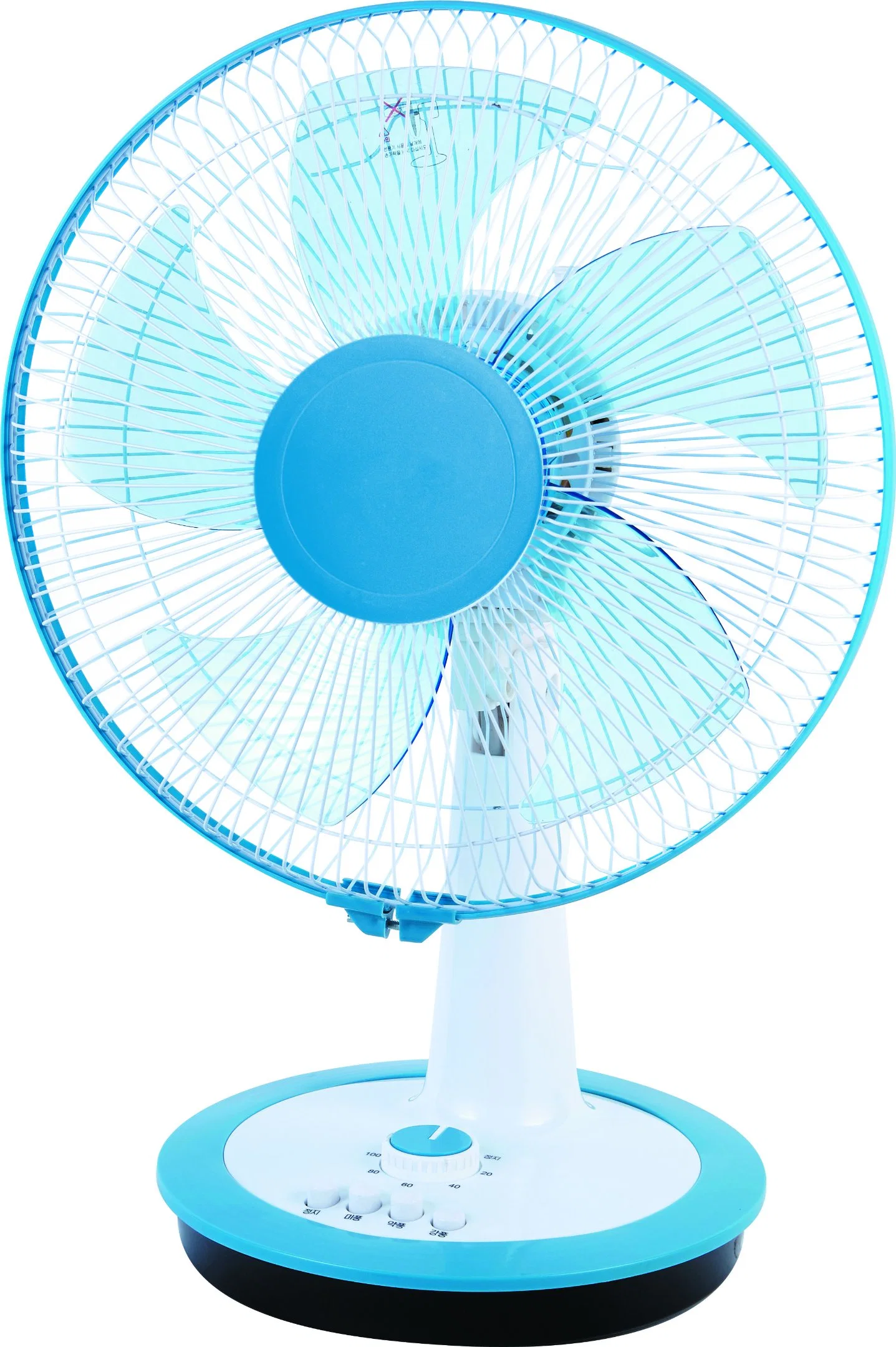 30cm White 12inch Electric Desk Fan Table Fan with Power Wind