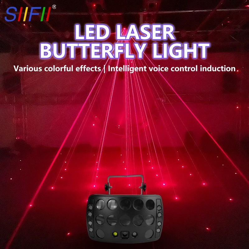 Wholesale/Supplier Three Layers LED Butterfly Laser Effect Light 4in1 LED Performances Manufacturers