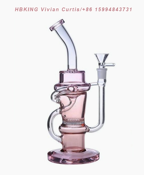 Hbking Stock Cartoon Style Glass Water Pipe Oil Rig Smoking Pipe Glass Ware Glass Water Pipe Water Pipe Glass Smoking Pipe