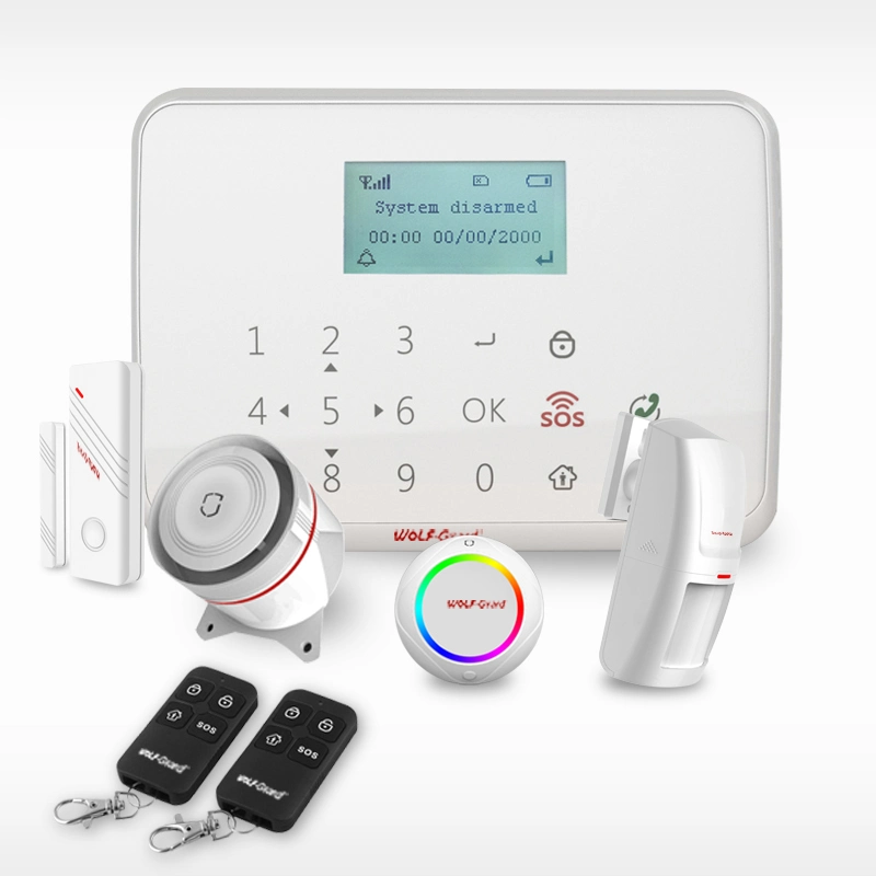 2016new Products Wolf Guard Wireless Alarm System Wireless Touch Screen GSM Alarm Yl-007mt1