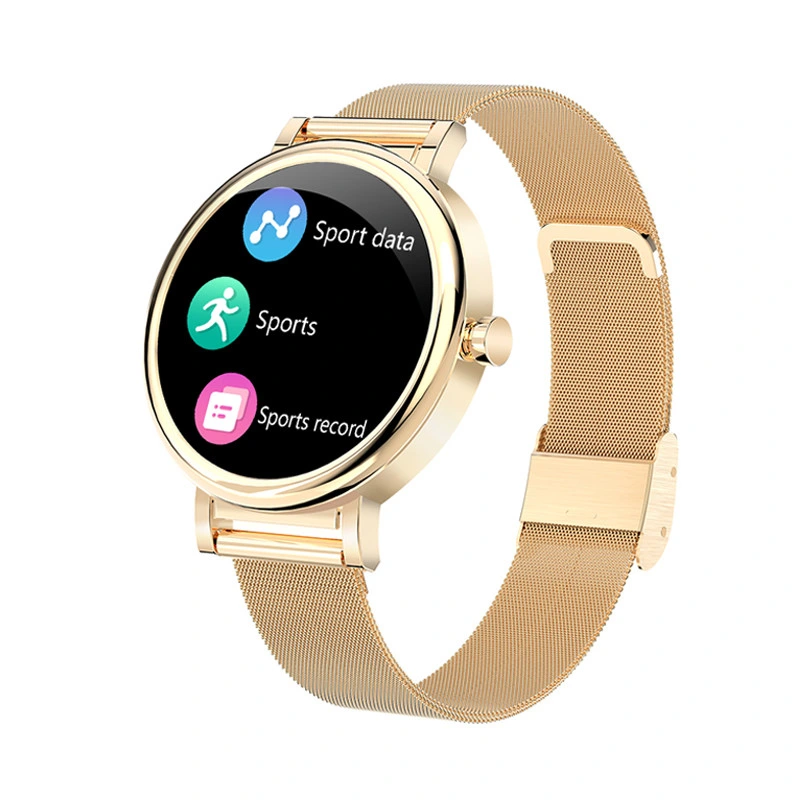 acier inoxydable de haute qualité Smart femme Smartwatch Imperméable IP68 Smart Watch pour IOS LW06