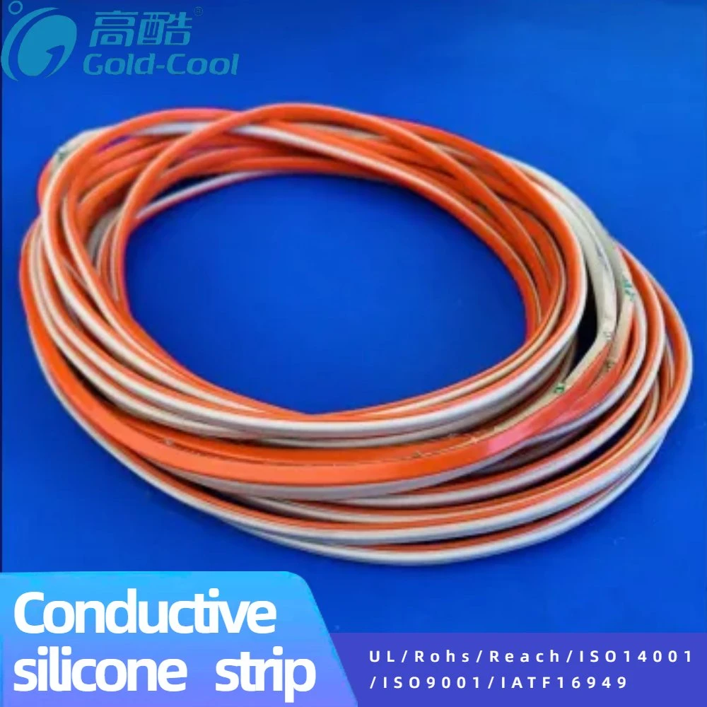 Conductive Silicone Rubber Strip for Sealing EMI Shielding Conductive Sealing Car Controller Silicone Strip Silicone Ring