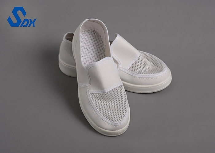 Industrial Reusable Unisex Cleanroom Anti-Static Breathable Upper Mesh Shoes