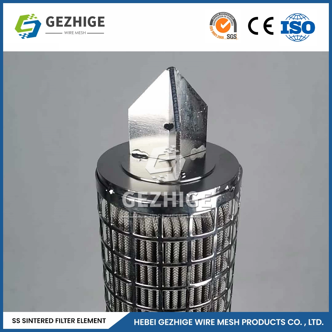 Gezhige Filtro sinterizado rectángulo de fabricación China Filtro de metal sinterizado 1um-100um la precisión de filtración Filtro sinterizado