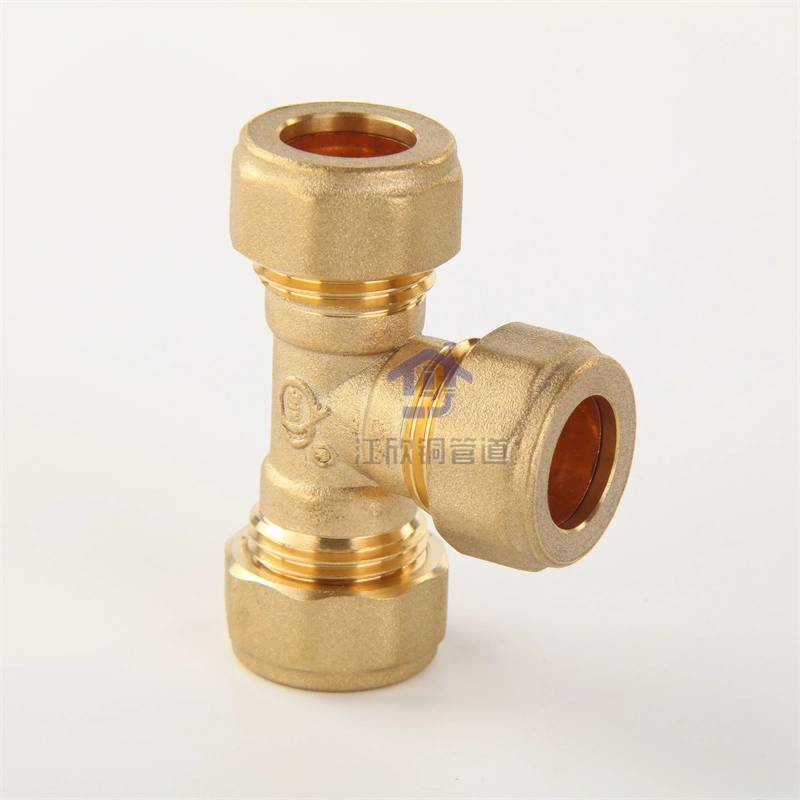 Brass Compression Elbow Pipeling Copper`