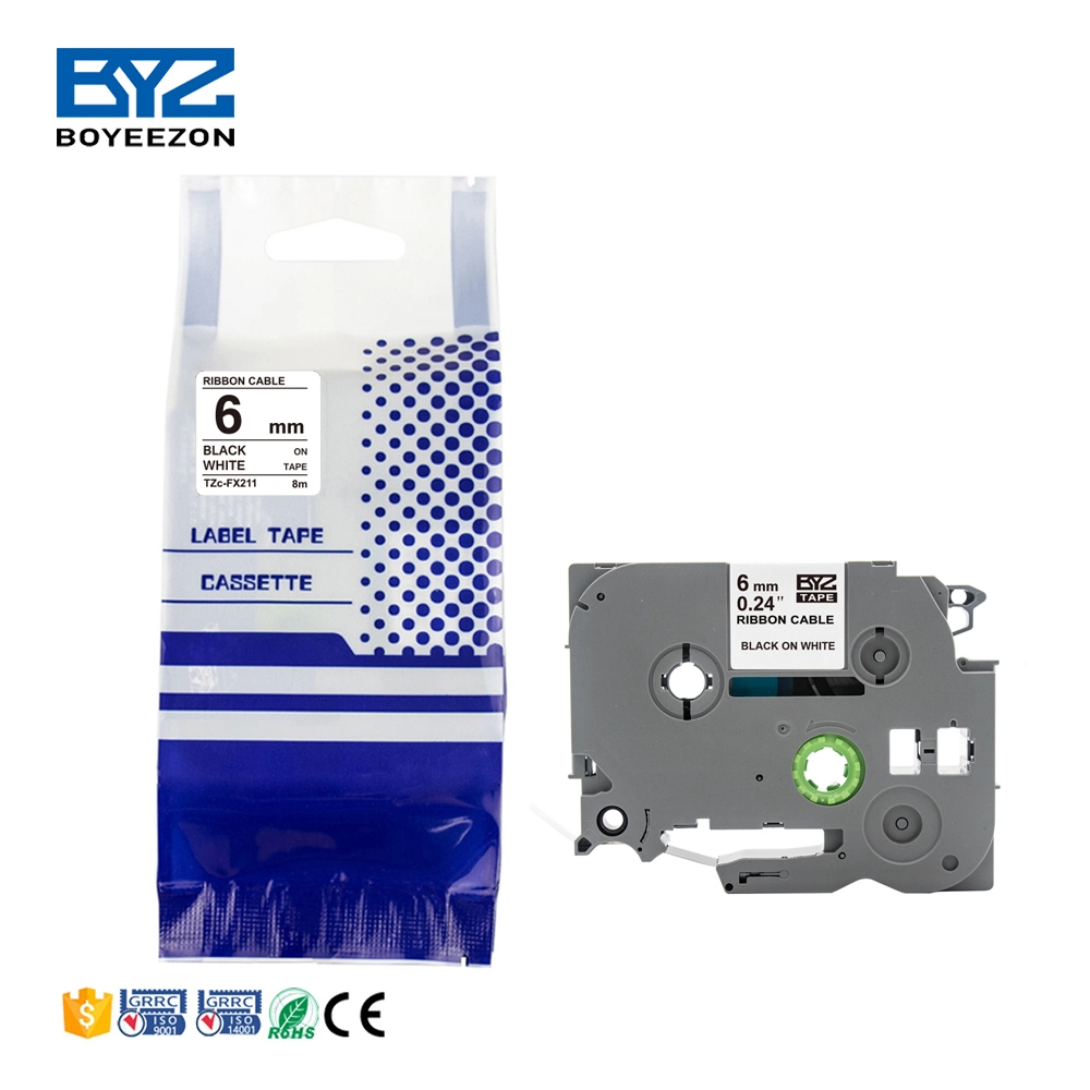 Ribbon Cable Label Tape Compatible Tze-Fx211 Labelmarker for Brother