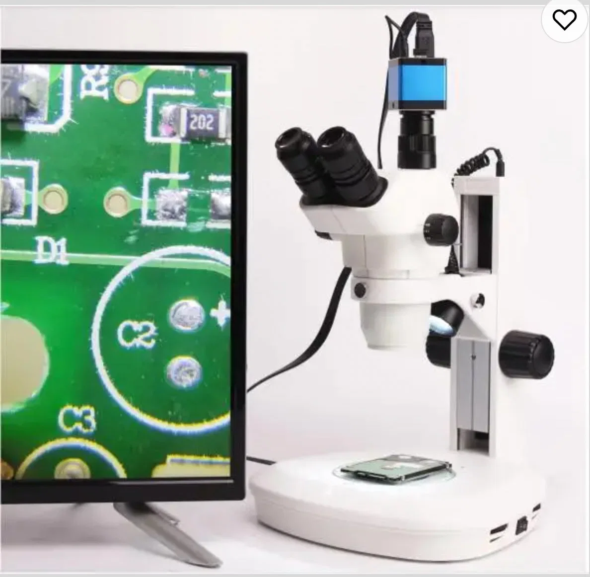 0.62X-5X Precious Zoom Objective Trinocular Zoom Stereo Microscope with Own LED Light Smz180-Lt