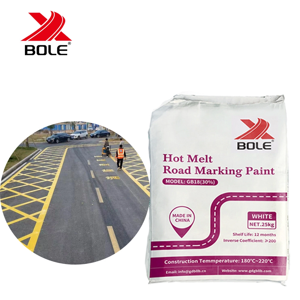 Signes de la sécurité routière Hot Melt marquages routiers Peinture poudre thermoplastique