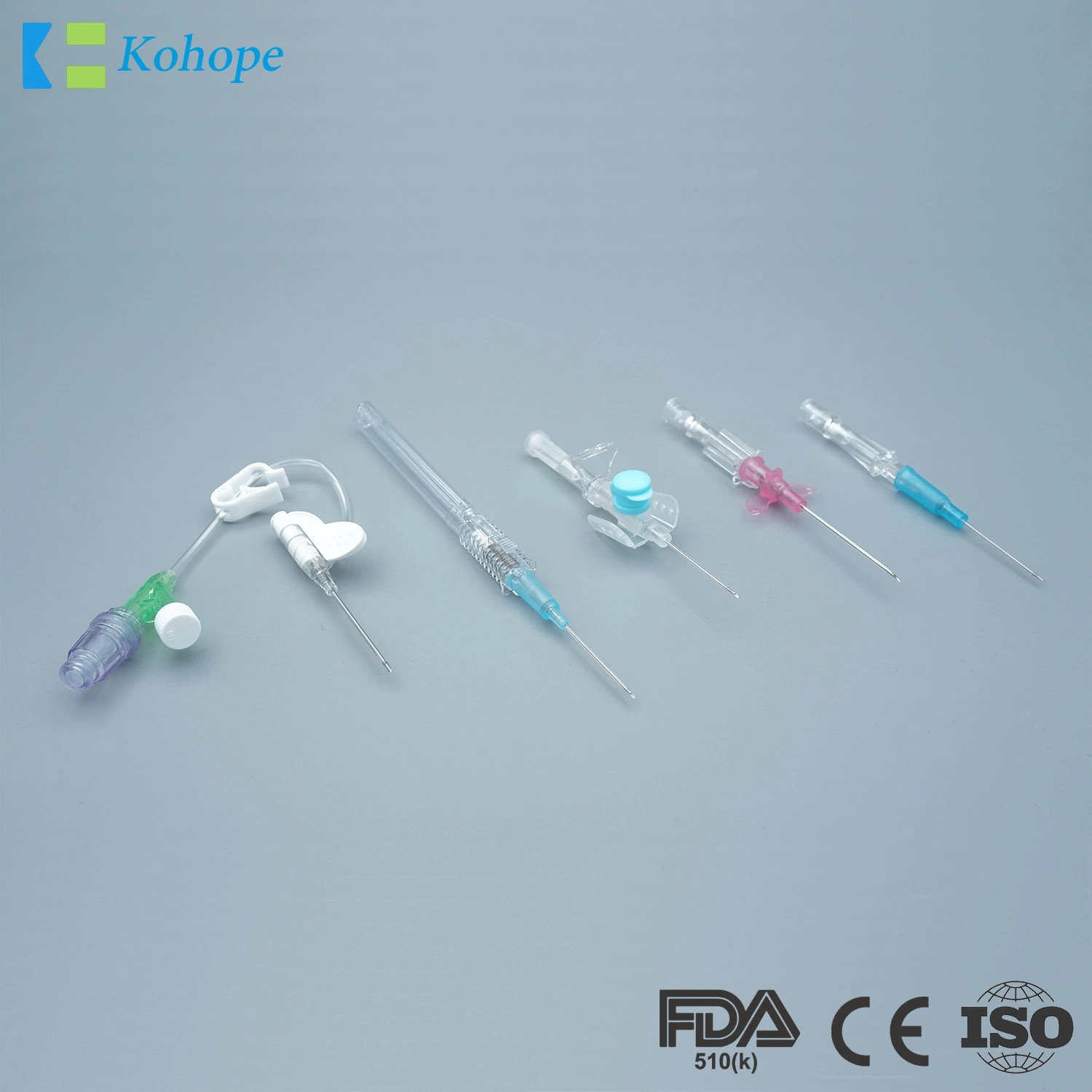 Brand 14G-24G PP Sterile IV Catheter with/Without Injection Port