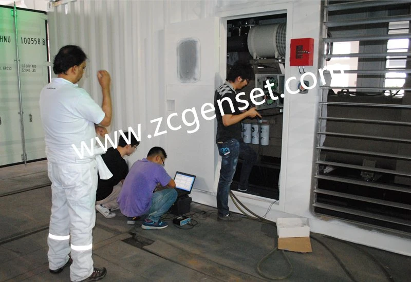 Offshore Silent Canopy Emergency Edg Air / Water Cooled Marine Diesel Power Generator Set Electric Genset Cummins Engine Soundproof BV